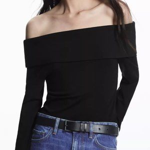 NWT COS Off-The-Shoulder Long-Sleeved Top, Size S, $69